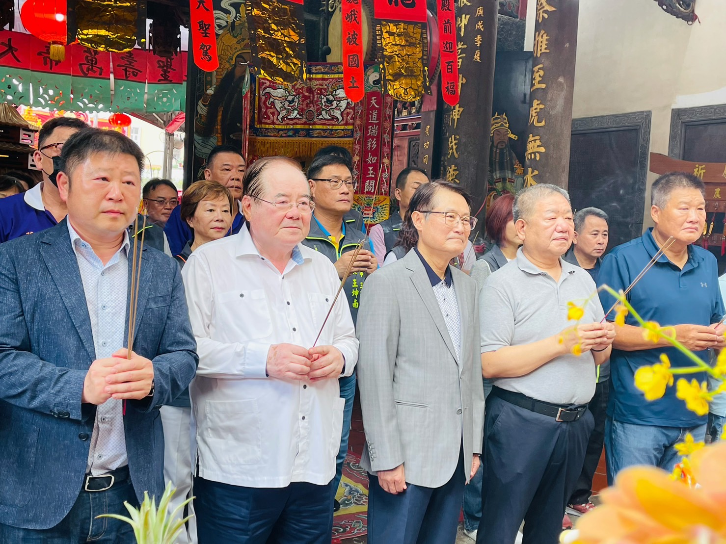 先嗇宮神農祭典開光祈福 由新北市副市長陳純敬及新北、花蓮議長共同蒞臨參拜.