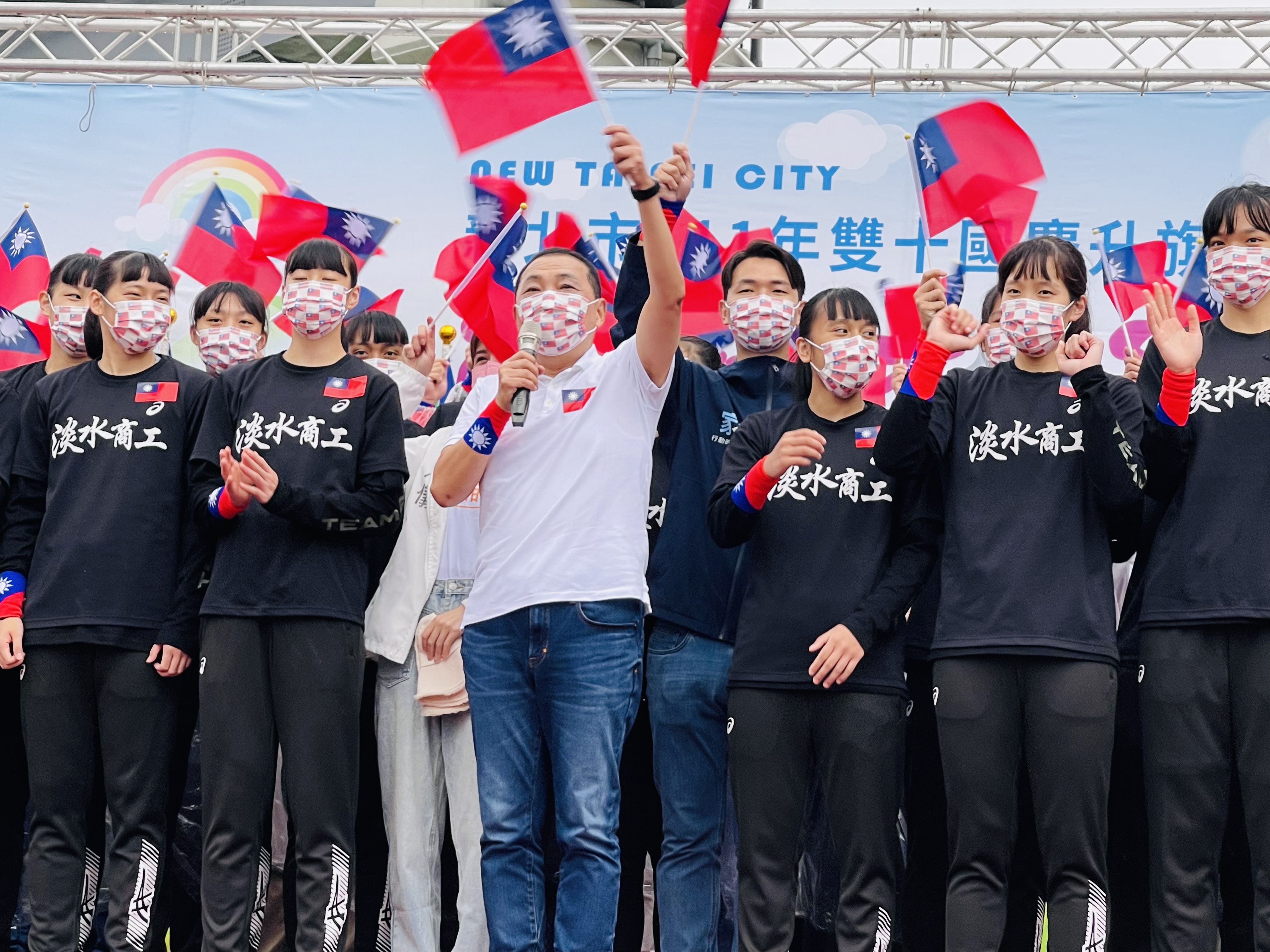 雙十國慶，市長祝福中華民國生日快樂。