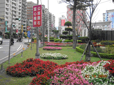 路邊花圃